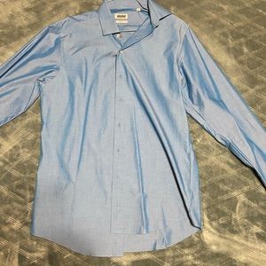 Aqua Kenneth Cole Unlisted Mens Dress Shirt. Like new. Slim Fit medium